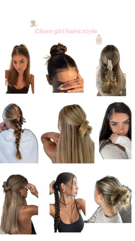 Clean Girl Hair, Preppy Hairstyles, Hairstyle Examples, Easy Hairstyles For Thick Hair, Hair Inspiration Long, Cute Simple Hairstyles, Beach Hairstyles For Long Hair, Easy Hairstyle, Hair Stylies