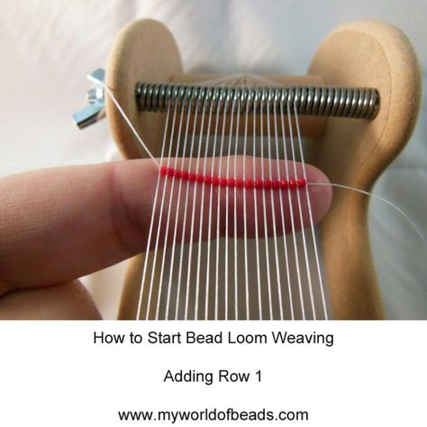 Loom Bead Weaving, How To Use Bead Loom, Bead Loom How To, How To Bead Loom Tutorials, Bead Loom Diy, Bead Looming Tutorial, Diy Beading Loom How To Make, How To Make A Bead Loom, How To Make Beaded Loom Bracelets