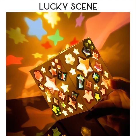 Colored Cellophane Lantern Kids Handcraft Light And Shadow Game DIY Portable Projector Lamp Material Pack S01729 - AliExpress Diy Nightlight, Magic Lantern Projector, Kids Lantern, Diy Projector, School Holiday Activities, Game Diy, Christmas Fairy Lights, Valentines Decor, Trash Art