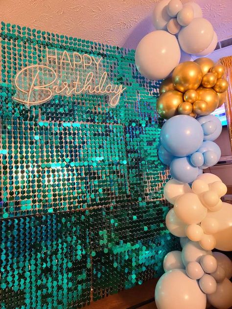 Brunch Shimmer Birthday Gathering | CatchMyParty.com Turquoise Birthday Party Ideas, Gold Birthday Party Ideas, Turquoise Birthday, Birthday Gathering, Gold Birthday Party, 65th Birthday, Mama Mia, 40th Birthday Parties, Gold Birthday