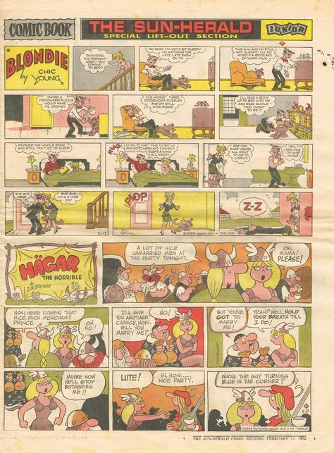 Sunday comics Sunday Comics Newspaper, 70s Comics, Cartoon Newspaper, Cartoon Characters Drawing, Newspaper Comics, Newspaper Cartoons, Sunday Comics, Sunday Funnies, Newspaper Comic Strip