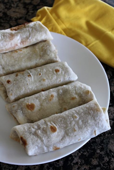 Bean Burritos Recipe, Uncooked Tortillas, Pork Burritos, Salsa Chili, Bean And Cheese Burrito, Cheese Burrito, Easy Delicious Dinners, Bean Burritos, Meatless Dinner