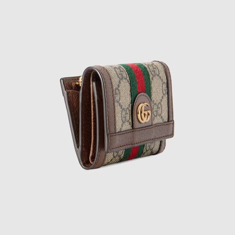 Shop the Ophidia Bi-Fold Wallet In Beige & Ebony GG Supreme at GUCCI.COM. Enjoy Free Shipping, Returns & Complimentary Gift Wrapping. Gucci Wallet Women, Rooftop Vibes, Wallets Designer, Dream Bags, Bag Obsession, Gucci Designer, Italy Print, Pretty Bags, Designer Handbag