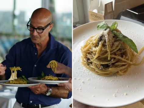 Photos: How to make Stanley Tucci's favorite zucchini spaghetti Best Pasta Dishes, Pastas Recipes, Zucchini Spaghetti, Stanley Tucci, Italian Recipes Traditional, Zucchini Pasta, Zucchini Fries, Pasta Dish, Zucchini Recipes