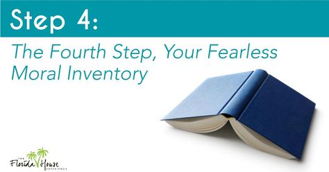 Step 4 of AA's program has gained notoriety as being the “scary” step--it’s the step that requires you to take a long, hard, honest look at your character flaws.  Learn more at fherehab.com/news. Aa Steps, Moral Inventory, Aa Recovery, Making Amends, Alcohol Use Disorder, Character Flaws, Narcotics Anonymous, 12 Step, 12 Steps