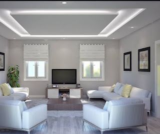 Pop Profile Light Design, Design Controsoffitto, Gypsum Ceiling Design, Tv Mounted, Profile Light, False Ceiling Living Room, Pop False Ceiling Design, Pop Ceiling Design, House Ceiling Design