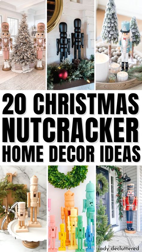 20 Christmas Nutcracker Home Decor Ideas Christmas Nutcracker Table Runner, Nutcracker Christmas Decorations Mantle, Christmas Tablescapes Nutcracker, Nutcracker On Mantle, Xmas Nutcracker Decor, Rustic Nutcracker Decor, Ways To Display Nutcracker Collection, Nutcracker Christmas Decorations Outdoor, Nutcracker Christmas Tree Diy