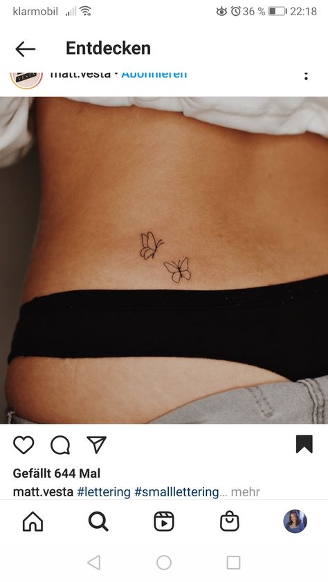 Tattoo Spots For Women Hidden, Cute Spots For Tattoos, Places For Tattoos On Women Hidden, Hip Fine Line Tattoo, Hidden Places For Tattoos, Places For Tattoos On Women, Subtle Tattoos For Women, Fine Line Hip Tattoo, Butterfly Rib Tattoo