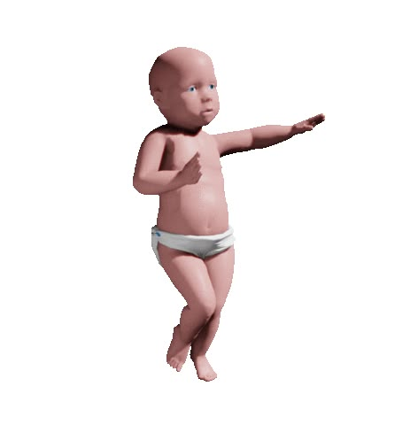 Dancing Baby Gif, Silly Gifs, Stickers Video, Sticker Random, Stickers Random, Baby Sticker, Happy Meme, Weird Gif, Dancing Baby