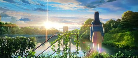 Suzume No Tojimari Wallpaper, Shinkai Films, Studio Gibhili, Makoto Shinkai Movies, Japan Film, Makoto Shinkai, Wallpaper Dekstop, Anime Scenery, Anime Movies