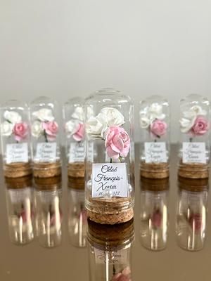 Wedding Favors For Guests Rustic, Rose Wedding Favors, Sunflower Wedding Favors, Quinceanera Party Favors, Rose Dome, Personalized Thank You Gifts, Quinceanera Favors, Candle Party Favors, Bulk Wedding Favors