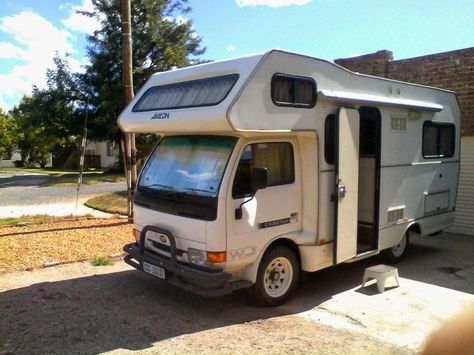 2001 Nissan UD Cabstar 20 Vintage Motorhome, Grid Board, Nissan Cabstar, Camper Car, Off Road Camping, Moto Car, Van Ideas, Expedition Truck, Motor Homes