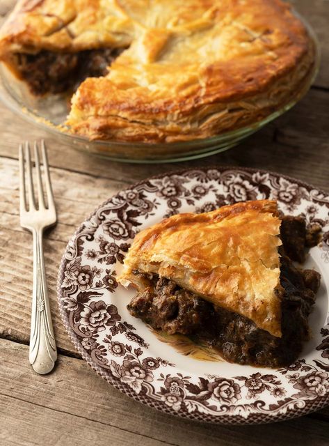 Venison and Kidney Pie Recipe - Steak and Kidney Pie | Hank Shaw Recipes Using Venison, Kidney Pie Recipe, Kidney Pie, Hot Water Crust Pastry, Steak And Kidney Pie, Ale Pie, Tarte Vegan, Savoury Pies, Mushroom Pie