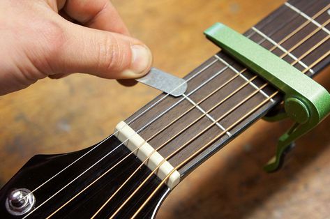 Guitar Hacks, Guitar Making Tools, Guitar Equipment, Wooden Instruments, Guitar Setup, Ukulele Instrument, Guitar Repair, Guitar Designs, Guitar Making