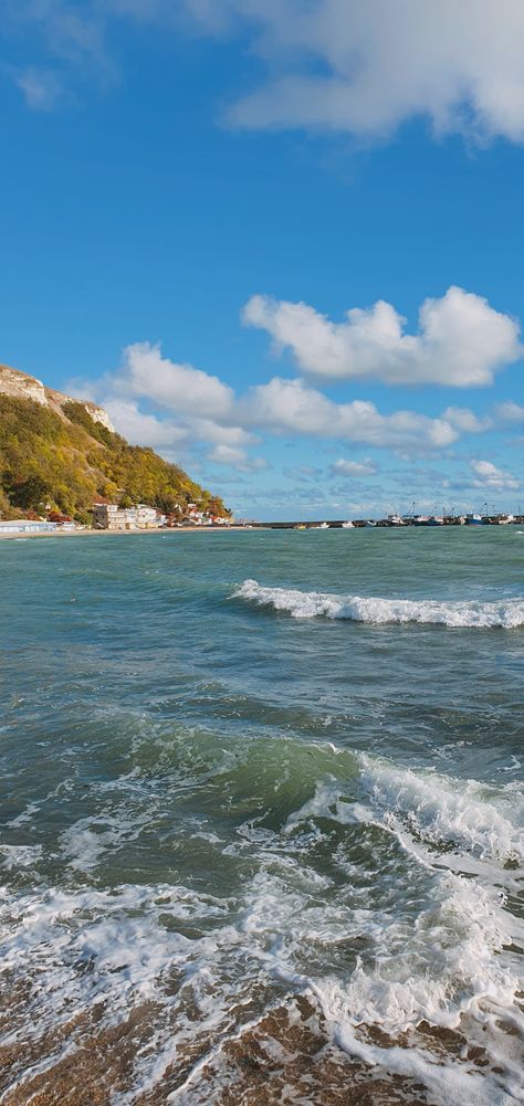 A photo taken in the town of Kavarna. It is situated in Bulgaria on the west coast of Black Sea. The photo was taken in October 2023. Black Sea Bulgaria, Sea Photo, In The Town, Black Sea, Beach Resorts, Us Travel, The Photo, West Coast, Romania