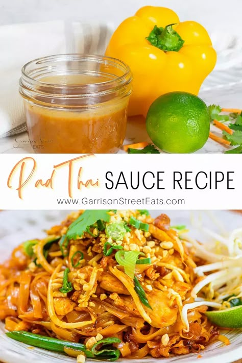 How to Make Pad Thai Sauce Recipe without Tamarind | ©GarrisonStreetEats | How to make | Pad Thai Sauce | Recipe | without Tamarind | with Peanut Butter | Easy | Peanut | Homemade Pad Thai Sauce | Pad Thai | Chicken | Sauce Recipe | Peanut Pad Thai | Thai Food Recipes | Fish Sauce | Spicy | Sriracha | Easy Thai Peanut Sauce | Thai Pasta Sauce | Peanut Sauce | Stir Fry | Noodles | Shrimp | Recipe Easy | Homemade Pad Thai | Spicy Pad Thai Recipe | No Tamarind | Better than Takeout | Satay Pad Thai Sauce Recipe Easy, Pad Thai Peanut Sauce, Pad Thai Sauce Recipe, Peanut Pad Thai, Peanut Sauce Thai, Thai Sauce Recipe, Spicy Pad Thai, Pad Thai Recipe Easy, Shrimp Recipe Easy