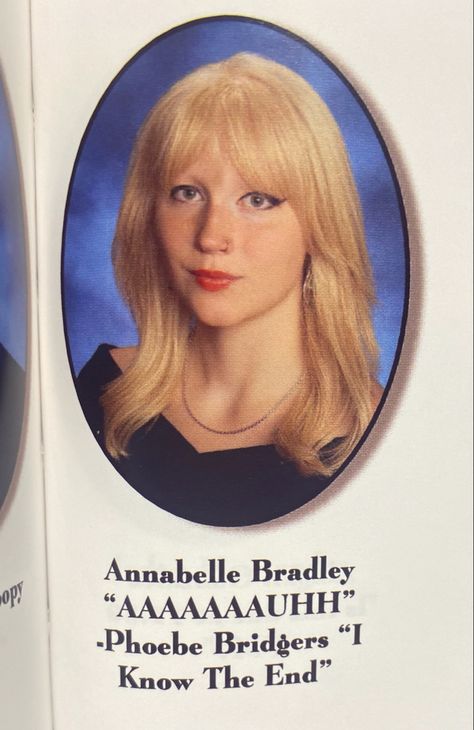 Yearbook senior quote Phoebe Bridgers quote song quote funny senior quote creative senior quote Phoebe Bridgers Senior Quote, Phoebe Bridgers Pumpkin, Funny Phoebe Bridgers, That Funny Feeling Phoebe Bridgers, Phoebe Bridgers Pfp, Phoebe Bridgers Funny, Phoebe Bridgers Quotes, Boy Genius, Phoebe Bridgers