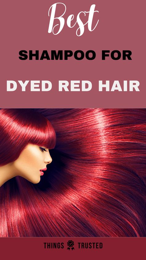 "Keep your fiery red locks looking vibrant with our top picks of the best shampoos for dyed red hair. Our expertly curated list features nourishing formulas that help preserve color while maintaining the health and shine of your hair. Say goodbye to dullness and fading, and hello to long-lasting, vibrant red hair with these must-have shampoos." Red Hair Care Tips, Maintaining Red Hair Color, How To Maintain Red Hair Color, Red Shampoo On Blonde Hair, Shampoo For Red Dyed Hair, Best Shampoo For Red Dyed Hair, How To Keep Red Hair Vibrant, Ruby Red Hair Color, Best Red Hair Dye