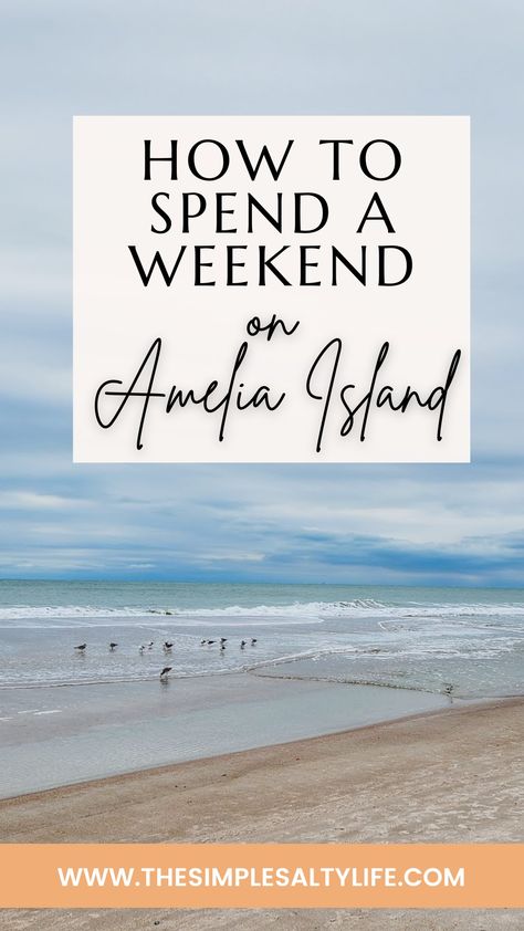 Why You Should Plan an Amelia Island Getaway • Explore Florida • The Simple Salty Life Amelia Island Florida Things To Do, Trip Planner App, Sisters Trip, Fernandina Beach Florida, Florida Lighthouses, Amelia Island Florida, Cumberland Island, Driftwood Beach, Fernandina Beach