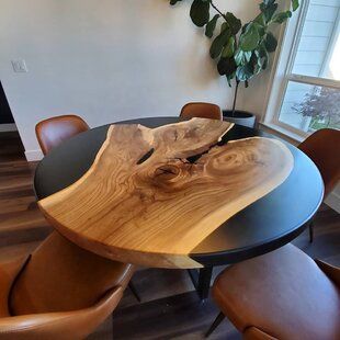 Round Wood Resin Table, Black Epoxy Round Table, Epoxy Resin Maple Round Table, Round Live Edge Resin Table, Round Dining Table Epoxy, Round Resin Table Mold, Black Epoxy Table, Epoxy Dining Table, Epoxy Coffee Table