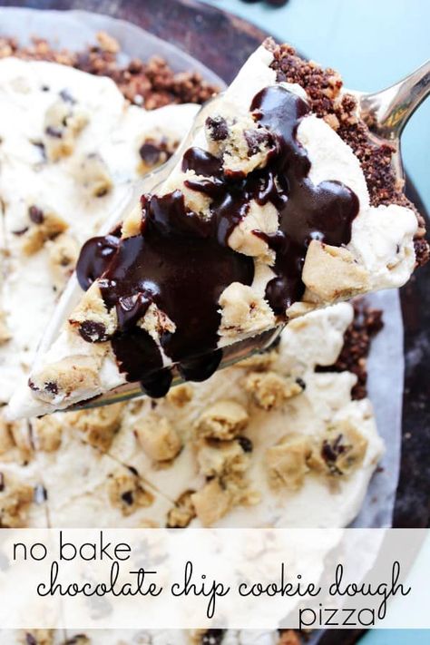 No Bake Triple Chocolate Ice Cream Pizza ⋆ Real Housemoms Dairy Queen Ice Cream Cake Recipe, Dairy Free Cake Recipe, Chocolate Chip Cookie Dough Bites, Chocolate Chip Cookie Dough Ice Cream, Ice Cream Pizza, Dairy Free Frosting, Dairy Free Cookies, Dairy Free Cake, Ice Cream Cake Recipe