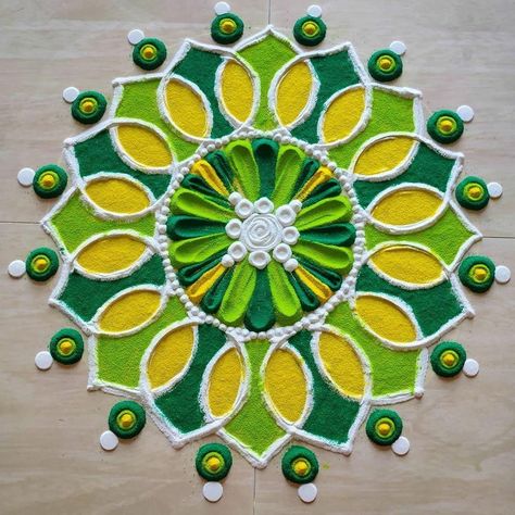 Floral Painting Videos, Diwali Designs, White Rangoli, Coraline Drawing, Rangoli Designs For Competition, Very Easy Rangoli Designs, Rangoli Designs Photos, Rangoli Designs Simple Diwali, Easy Rangoli Designs Diwali