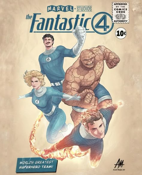 Fantastic Four Movie, Fantastic Four Marvel, Chibi Marvel, Four Movie, Spiderman Art Sketch, The Fantastic Four, Fantastic 4, Avengers Art, Superhero Team