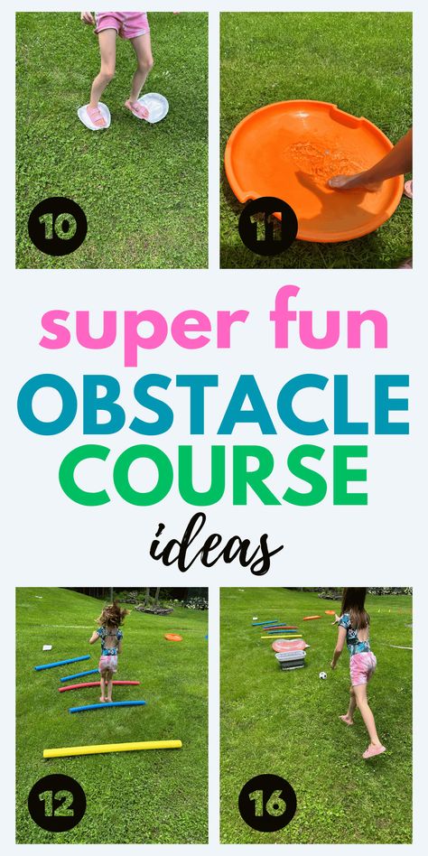 45 Easy Obstacle Course Ideas (Indoor and Outdoor!) Olympic Obstacle Course For Kids, Gym Obstacle Course, Outside Obstacle Course For Kids, Summer Camp Obstacle Course, Obstacle Course Adults, Family Obstacle Course Ideas, Elementary Obstacle Course Ideas, Preschool Obstacle Course Outdoor, Fairy Obstacle Course