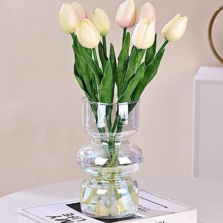 Amazon.com Shopping Cart Funky Vases, Transparent Vase, Vase For Living Room, Living Room Wedding, Modern Glass Vases, Boho Vase, Clear Vases, Clear Vase, Glass Flower Vases