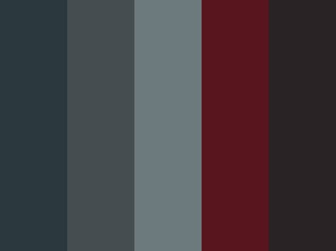 Vampire Colour Palette, Maroon Contrast Colour, Red Colour Scheme, Dark Palette, Dark Pallete, Dark Gray Color Palette, Dark Color Palettes, Grunge Color Palette, Dark Colour Palette