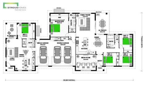 Beechmont 318: Home With Granny Flat Design | Stroud Homes House With Granny Flat, Stroud Homes, Multigenerational House Plans, Multigenerational House, Granny Pods, Granny Flats, 4 Bedroom House Plans, Granny Flat, Family House Plans