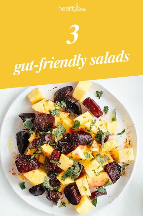 Digestive Friendly Foods, Beet And Pineapple Salad, Gut Glow Salad, Gut Healing Salad Recipes, Gut Friendly Salad, Gut Friendly Lunch, Gut Healing Salad, Lettuce Salads, Health Soup