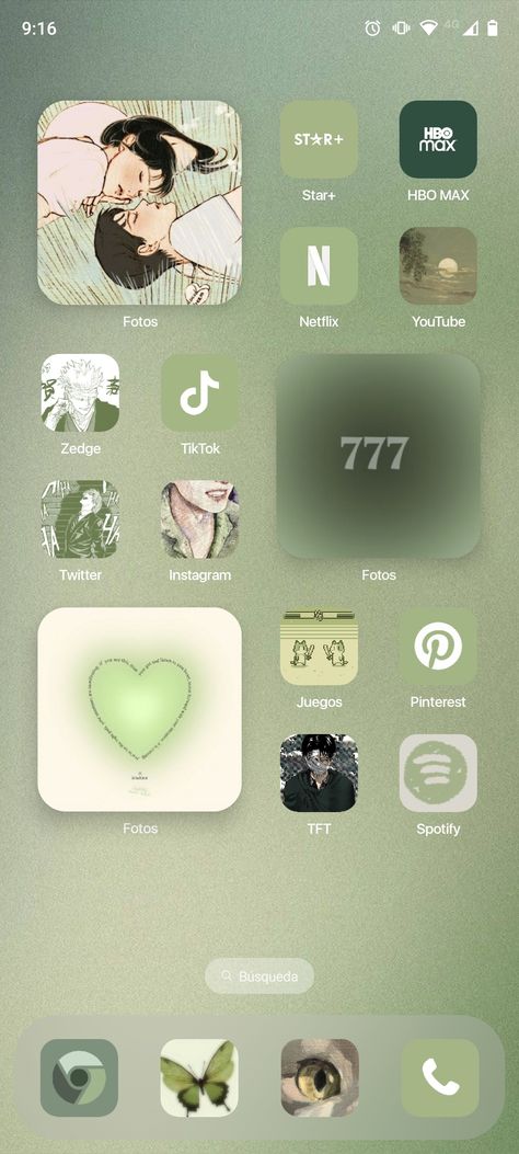 Sage Phone Theme, Sage Green Theme Phone, Phone Lay Out Ideas, Sage Green Phone Layout, Green Phone Theme Ideas, Green Layout Iphone, Green Iphone Layout, Green Phone Layout, Samsung Setup