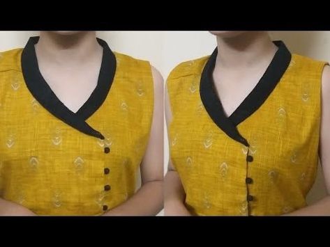 Coller Neck Pattern Kurti, Coller Neck Kurtis, Half Collar Neck Kurti, Collar Neck Designs For Kurti, Collar Kurti Design, Neck Patterns, Salwar Neck Designs, Churidar Neck Designs, Kurti Sleeves Design