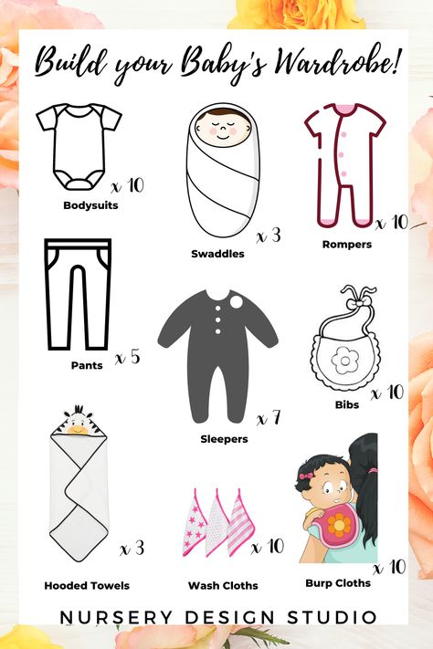 how many baby clothes you need for the baby Newborn Wardrobe Checklist, What Clothes To Buy For Newborn, How Many Clothes For Newborn, How Many Onesies Of Each Size, Newborn Things To Buy, How Many Baby Clothes Do I Need, How Much Baby Clothes Do I Need, How Many Clothes For Baby, How Many Baby Clothes Of Each Size