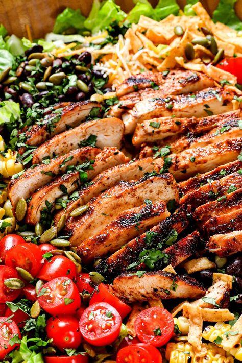 Southwest Chicken Salad Recipe, Southwest Salad Recipe, Santa Fe Chicken Salad, 30 Minute Meals Chicken, Southwest Pasta Salad, Chipotle Ranch Dressing, Southwest Chicken Salad, Southwest Salad, Chili Lime Chicken