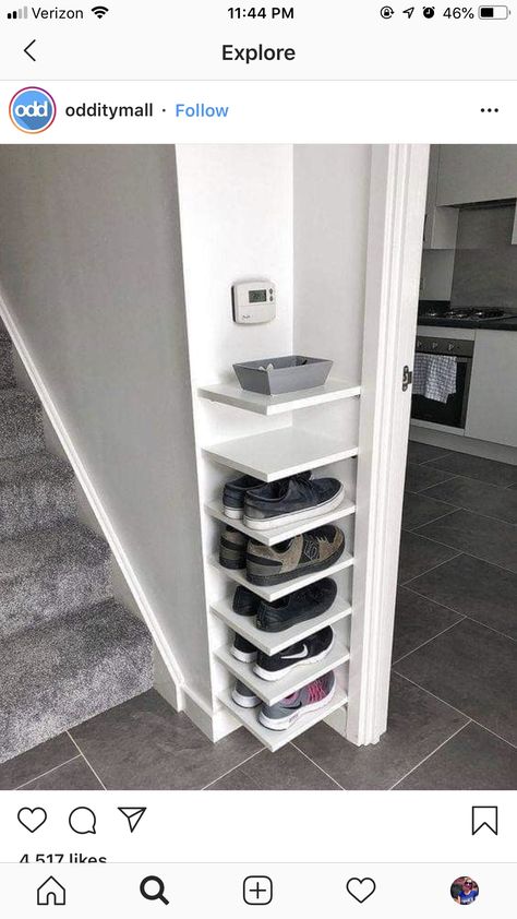 Storing Shoes, Interior Design Minimalist, Apartment Budget, Shoes Ideas, Interior Design Magazine, Diy Home Decor On A Budget, Storage Hacks, Closet Bedroom, Shoe Organizer