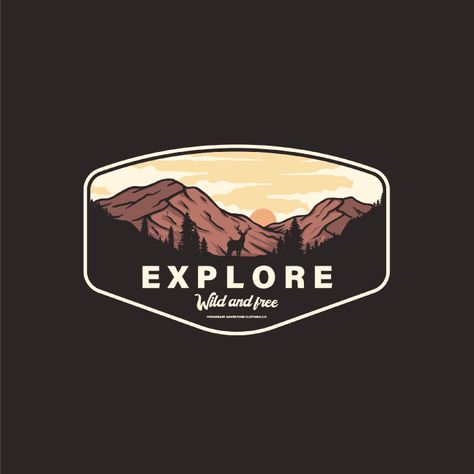 For only $5, Dewantyovani will create retro outdoor badge designs for your brand. | I will make an outdoor badge design for your needs.more than two years making designs for a brand with outdoor themes.please see my work.send regards | Fiverr Camping Landscape, Sneakers Illustration, Custom T Shirts Design, T-shirt Design Illustration, Mountains Camping, Outdoor Logos, Adventure Logo, Landscape Mountain, Mountain Nature