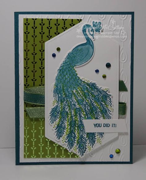 Noble Peacock Suite by darhm - at Splitcoaststampers Royal Peacock, Handcrafted Cards, Peacock Bird, Stampin Up Catalog, Edmonton Alberta, The Peacock, Bird Cards, Animal Cards, Stamping Up