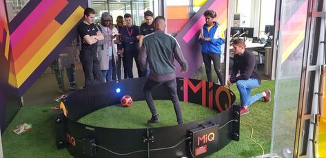 Football Activation Football Activation Ideas, Football Installation, Soccer Activation, Football Exhibition, Interactive Sports Experience, Football Activation, Soccer Events, Football Activities, Football Marketing