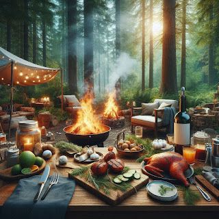 Whispers of the Wild  "The Soulful Art of Outdoor Cooking"           Embracing the great outdoors for a cooking session is an ex... Soulful Art, Double Sleeping Bag, Stanley Adventure, Camping Must Haves, Camping Towel, Beach Bonfire, Tech Gear, Camping Lanterns, Hammock Camping