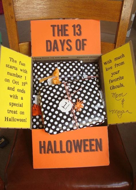 Halloween Care Package Ideas | Finding Mandee Halloween Care Package Ideas, 13 Days Of Halloween, Halloween Care Packages, Missionary Care Packages, Care Package Ideas, Deployment Care Packages, College Diy, Package Ideas, College Care Package