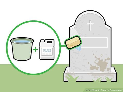 Headstone Cleaning, How To Clean Headstones, Diy Headstone, How To Clean Granite, Grave Stone, Granite Headstones, Cleaning Methods, Cemetery Headstones, How Do You Clean