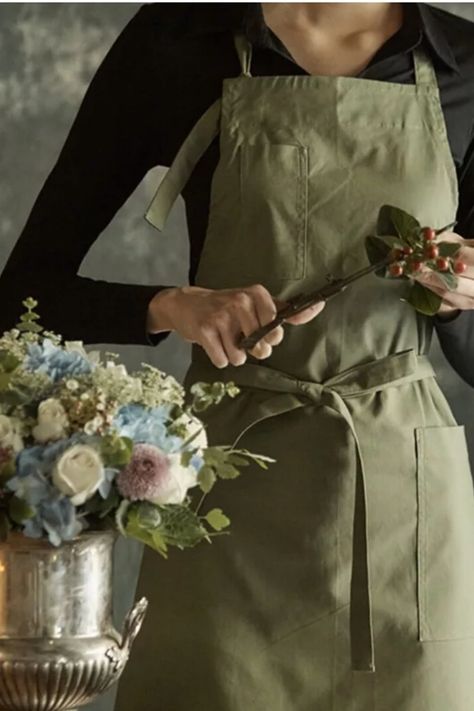 Florist Uniform, Catering Uniform, Florist Apron, Florist Tools, Tool Belt, Cotton Apron, Cool Names, Cleaning Household, Black Cotton