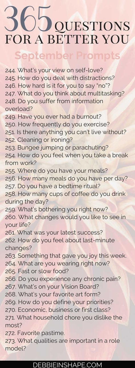 Are you ready for the 365 Questions For A Better You The September Edition? Join us any time of the year for growth and accountability. #productivity #confidence #success #personaldevelopment #journaling #prompts #365questionsforabetteryou Monthly Cleaning Calendar, Calendar Bullet Journal, 365 Questions, Cleaning Calendar, Monthly Cleaning, Journal Questions, A Better You, Writing Challenge, Journal Writing Prompts