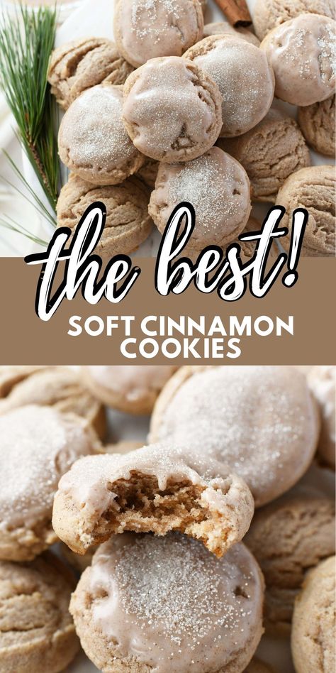 Fancy Cookie Recipes, Trending Cookies, Cinnamon Christmas Cookies, Cinnamon Cookies Recipes, Amazing Cookie Recipes, Cookie Recipes Chewy, Cookies From Scratch, Cinnamon Cookies, Christmas Cookies Easy