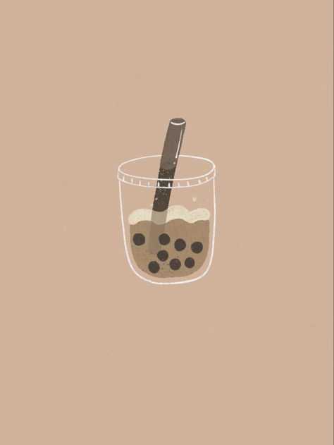 Boba Astethic, Milktea Aesthetic Wallpaper, Milktea Aesthetic Background, Milk Tea Wallpaper Cute, Luvssoft Brown, Milk Tea Wallpaper, Boba Tea Wallpaper, Milktea Aesthetic, Tea Wallpaper