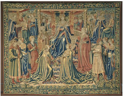 Medieval Room Aesthetic, Antique Hairstyles, Medieval Room, Old Tapestry, Norwich Cathedral, Modern Tapestries, Tapestry Woven, Medieval Tapestry, Art Ancien