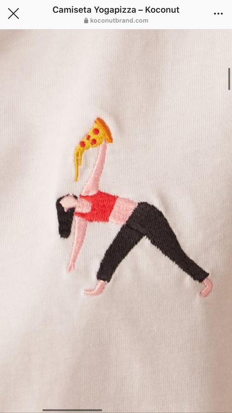 Yogapizza Yoga Embroidery, Wind Sock, Pizza, Yoga, Embroidery, Outdoor Decor, Pizzas