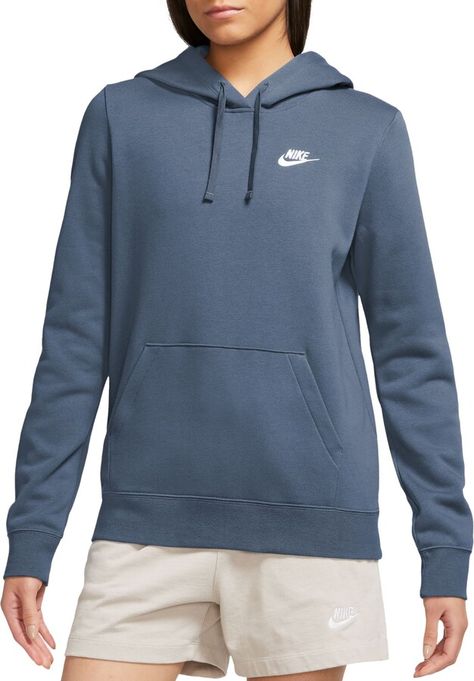 Nike Sportswear Women's Club Fleece Pullover Hoodie Layered Hoodie, Nike Sportswear Women, Women's Sportswear, Hoodie Xxl, Nike Sweater, Nike Sweatshirts, Nike Hoodie, Athletic Apparel, Sportswear Women